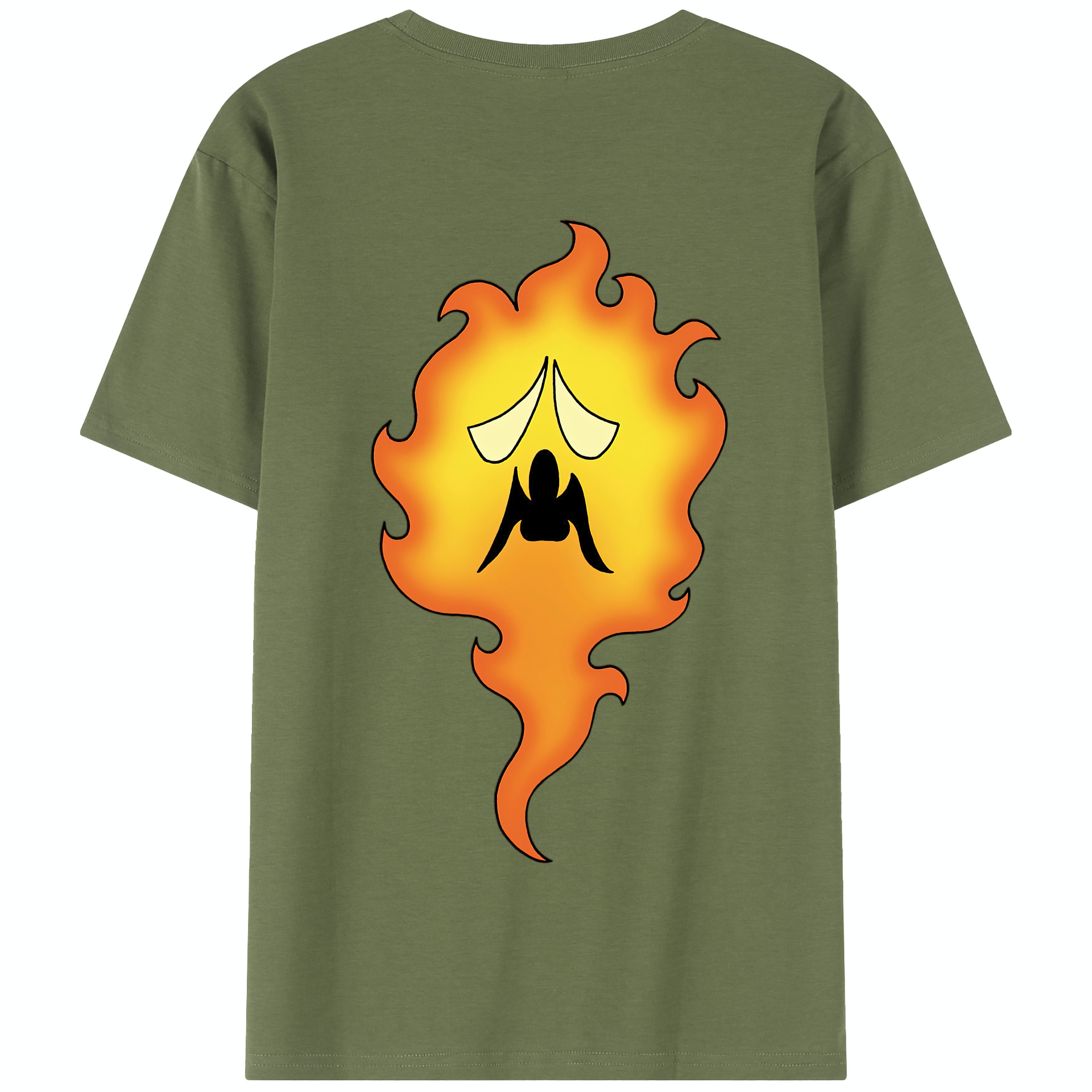 （画像用） ドラゴンクエスト Doragon Kuesuto Dragon Quest 綿100％半袖Tシャツ（背面プリント）